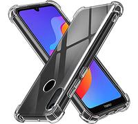 ivoler Funda para Huawei Y6 2019 / Y6s 2019 / Honor 8A 2019/2020, Carcasa Protectora Antigolpes Transparente con Cojín Esquina Parachoques, Flexible Suave TPU Silicona Caso Delgada Anti-Choques Case
