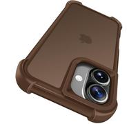 ivoler Funda para iPhone 16 Plus 6,7 Pulgadas, Carcasa Bumper Antigolpes de Grado Militar con Esquinas Reforzadas, Trasera Mate Translúcida Tacto Suave Anti-Arañazos y Antihuellas, Dorado Desierto