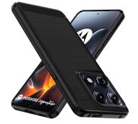 ivoler Funda para Motorola Moto Signature 5G, [Protección Militar] Carcasa Protectora Antigolpes, Fina Suave TPU Silicona Caso Delgada Antiarañazos Antihuellas Bumper Case, Negro