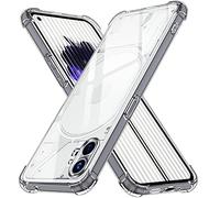 ivoler Funda para Nothing Phone 1 / Nothing Phone One, Carcasa Protectora Antigolpes Transparente con Cojín Esquina Parachoques, Suave TPU Silicona Caso Delgada Anti-Choques Case