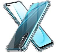 ivoler Funda para Realme X3 SuperZoom/Realme X50 5G, Carcasa Protectora Antigolpes Transparente con Cojín Esquina Parachoques, Flexible Suave TPU Silicona Caso Delgada Anti-Choques Case Cover