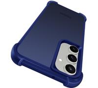 ivoler Funda para Samsung Galaxy S23 FE 5G, Carcasa Bumper Antigolpes de Grado Militar con Esquinas Reforzadas, Trasera Mate Translúcida Tacto Suave Anti-Arañazos y Antihuellas, Azul Oscuro