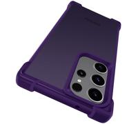 ivoler Funda para Samsung Galaxy S23 Ultra 5G, Carcasa Bumper Antigolpes de Grado Militar con Esquinas Reforzadas, Trasera Mate Translúcida Tacto Suave Anti-Arañazos y Antihuellas, Morado Oscuro