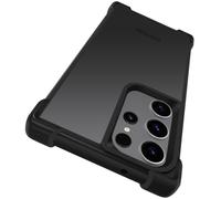 ivoler Funda para Samsung Galaxy S23 Ultra 5G, Carcasa Bumper Antigolpes de Grado Militar con Esquinas Reforzadas, Trasera Mate Translúcida Tacto Suave Anti-Arañazos y Antihuellas, Negro