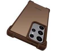 ivoler Funda para Samsung Galaxy S23 Ultra 5G, Carcasa Bumper Antigolpes de Grado Militar con Esquinas Reforzadas, Trasera Mate Translúcida Tacto Suave Anti-Arañazos y Antihuellas, Dorado Desierto
