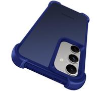 ivoler Funda para Samsung Galaxy S25 Plus / S24 Plus 5G, Carcasa Antigolpes de Grado Militar con Esquinas Reforzadas, Trasera Mate Translúcida Tacto Suave Anti-Arañazos y Antihuellas, Azul Oscuro