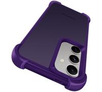 ivoler Funda para Samsung Galaxy S25 Plus / S24 Plus 5G, Carcasa Antigolpes de Grado Militar con Esquinas Reforzadas, Trasera Mate Translúcida Tacto Suave Anti-Arañazos y Antihuellas, Morado Oscuro