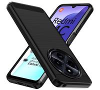 ivoler Funda para Xiaomi Redmi 17C 4G / Redmi 14C / Poco C75, [Protección Militar] Carcasa Protectora Antigolpes, Fina Suave TPU Silicona Caso Delgada Anti-Choques Antihuellas Bumper Case, Negro