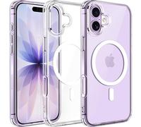 ivoler Magnética Funda para iPhone 17, Compatible con MagSafe, [Protección Militar] Carcasa Bumper Teléfono Antigolpes Anti-Choques Case, Transparente