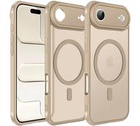 ivoler Magnética Funda para iPhone Air, Compatible con MagSafe, [Protección Militar] Carcasa Bumper Teléfono Antigolpes Anti-Choques Case, Titanio del Desierto