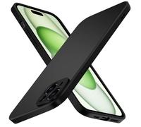 ivoler Negro Mate Funda Compatible con iPhone 15 Plus 6.7 Pulgadas con Protección de Cámara, Carcasa Protectora Antigolpes, Ultrafina Suave TPU Silicona Caso Delgada Anti-Choques Case