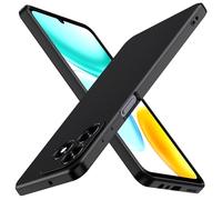 ivoler Negro Mate Funda para Honor X5C Plus con Protección de Cámara, Carcasa Protectora Antigolpes, Ultrafina Suave TPU Silicona Caso Delgada Anti-Choques Case