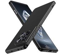 ivoler Negro Mate Funda para Oneplus 12R con Protección de Cámara, Carcasa Protectora Antigolpes, Ultrafina Suave TPU Silicona Caso Delgada Anti-Choques Case