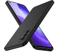 ivoler Negro Mate Funda para OPPO Find X3 Lite con Protección de Cámara, Carcasa Protectora Antigolpes, Ultrafina Suave TPU Silicona Caso Delgada Anti-Choques Case