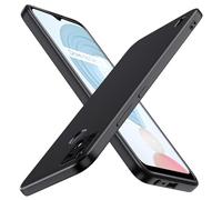 ivoler Negro Mate Funda para Realme C21 con Protección de Cámara, Carcasa Protectora Antigolpes, Ultrafina Suave TPU Silicona Caso Delgada Anti-Choques Case