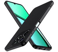 ivoler Negro Mate Funda para Realme C61 / Realme C63 con Protección de Cámara, Carcasa Protectora Antigolpes, Ultrafina Suave TPU Silicona Caso Delgada Anti-Choques Case