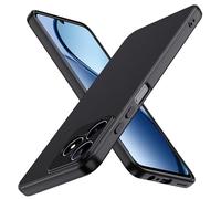 ivoler Negro Mate Funda para Realme C63 con Protección de Cámara, Carcasa Protectora Antigolpes, Ultrafina Suave TPU Silicona Caso Delgada Anti-Choques Case