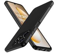 ivoler Negro Mate Funda para Realme Note 70T con Protección de Cámara, Carcasa Protectora Antigolpes, Ultrafina Suave TPU Silicona Caso Delgada Anti-Choques Case