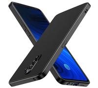 ivoler Negro Mate Funda para Realme X2 Pro con Protección de Cámara, Carcasa Protectora Antigolpes, Ultrafina Suave TPU Silicona Caso Delgada Anti-Choques Case