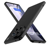 ivoler Negro Mate Funda para Vivo X90 Pro con Protección de Cámara, Carcasa Protectora Antigolpes, Ultrafina Suave TPU Silicona Caso Delgada Anti-Choques Case