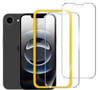 ivoler Protector Pantalla para iPhone 16e/ iPhone SE 4(2025)/ iPhone 14/ iPhone 13/ iPhone 13 Pro 6.1 Pulgadas, Incluye Marco de Instalación Fácil, Cristal Vidrio Templado Premium-2 Pack