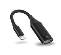 IVSHOWCO Adaptador de cámara USB para Phone, Adaptador de Cable OTG de Destino para Pad Compatible con Unidad Flash USB, Lector de Tarjetas, ratón, Teclado, Midi