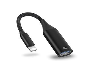 IVSHOWCO Adaptador de cámara USB para Phone, Adaptador de Cable OTG de Destino para Pad Compatible con Unidad Flash USB, Lector de Tarjetas, ratón, Teclado, Midi