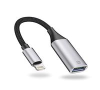 IVSHOWCO Adaptador Lightning a USB [Certificado Apple MFI] para cámara, iPhone, iOS OTG, Compatible con Unidad Flash USB, Lector de Tarjetas, ratón, Teclado