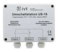 IVT Estación de conmutación US-16 230 V CA 16 A 3600 W conexión prioritaria conmutación precisa Corriente terrestre/Corriente inversora hasta 2700 VA
