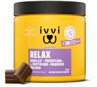 ivvi Relax 60 Snacks Calmantes para Perros con L-triptófano, con Pollo