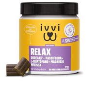 ivvi Relax - Calmante para Perros con L-triptófano para la ansiedad, el estrés y para calmar - 60 sabrosos Snacks con Pollo