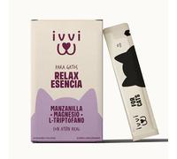 ivvi Relax Esencia para Gatos - Crema Funcional con manzanilla, L-triptófano y magnesio - Apoyo Natural al Equilibrio Emocional - 30x15g - con atún Real