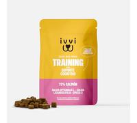 ivvi Training Snacks de Adiestramiento para Perros Alto en Proteínas 120g | 73% salmón, Omega-3 y Complejo de Salvia para la Memoria y la concentración - Alto en Proteínas, bajo en calorías