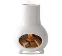 IVWOXO Palo Santo - Quemador de Incienso de cerámica Hecho a Mano, Cuenco para meditación, Yoga, Soporte de Incienso, Quemador de Incienso Zen para decoración del hogar (Blanco)