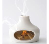 IVWOXO - Quemador de Palo Santo de cer?mica hecho a mano, cuenco para sahumar, para meditaci?n, yoga, chimeneas, quemador de incienso, decoraci?n zen