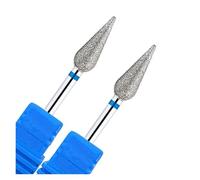 IVWZTXV 1 o 2 brocas de diamante for taladro de clavos, brocas tipo llama for fresadoras eléctricas(Blue 2pc)