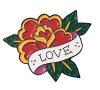 Ivy Bee Tattoo Rose Love Art - Pin de solapa esmaltado, diseño de flores