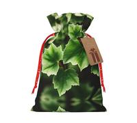 Ivy Blossoms Tree 1 bolsa de Navidad con cordón de 8.3 x 11.8 pulgadas, bolsa robusta para regalos y artículos esenciales de uso diario
