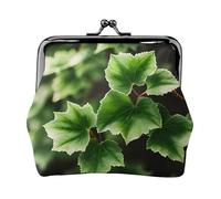Ivy Blossoms Tree - Bolsa de maquillaje pequeña para bolso, mini bolsas de cosméticos portátiles, para gimnasio y uso diario, Black, Talla única, Bolsa para monedas