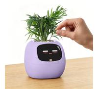 Ivy Interactive AI Desk Companion & Smart Plant Pet - Maceta de interior para mascotas, color violeta