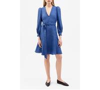 IVY OAK Nicky Mini Length Deep V-neck Dress Ocean Blue Talla: 32 | Mini Vestidos Outlet | Mujer | Azul
