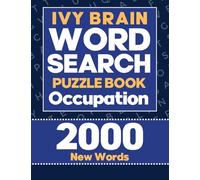 Ivy Word Search Puzzle Book Occupation: Large Print Word Puzzle Book for Adults, 2000 Words, Puzzle Book for Adults and Seniors