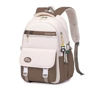 IvyH Mochila Escolar Niña Adolescentes 10-18 años Mochila Colegio Niña Casual Impermeable Ligera Gran Capacidad Bolsas Escolares para la Escuela, los Viajes o el Uso Diario, Marrón
