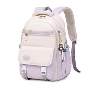 IvyH Mochila Escolar Niña Adolescentes 10-18 años Mochila Colegio Niña Casual Impermeable Ligera Gran Capacidad Bolsas Escolares para la Escuela, los Viajes o el Uso Diario, Morado