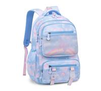 IvyH Mochila Escolar Niña Mochila Colegio Niños 6 8 10 años Mochilas Primario Impermeable Ligera y de Gran Capacidad Mochilas de Viaje Casual para la Escuela, los Viajes o el Uso Diario，Azul