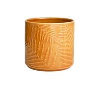 Ivyline Maceta de cerámica, Mostaza, tamaño Mediano
