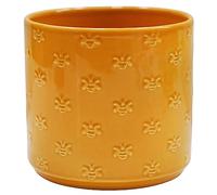 Ivyline Maceta, Loza, Abeja Amarilla, 17,5 cm de diámetro x 17 cm de Alto