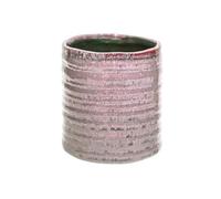 Ivyline Macetero Cerámica Rústico Rosa 7x7cm