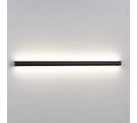 IvyLoutish Aplique de Pared Moderno de Tira Larga LED Negra Lineal de Alto CRI para Interiores, Ideal para Sala de Estar, Pasillo, escaleras y Dormitorio.