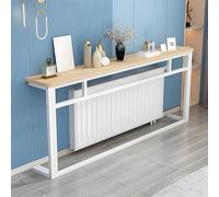 IvyLoutish Estantería sobre radiador - Mesa Auxiliar Larga para recibidor, Ideal para salón, Dormitorio u Oficina. Se Adapta detrás del sofá. Solución Decorativa para calefacción.